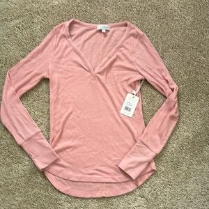 PJ salvage long sleeve sleep top